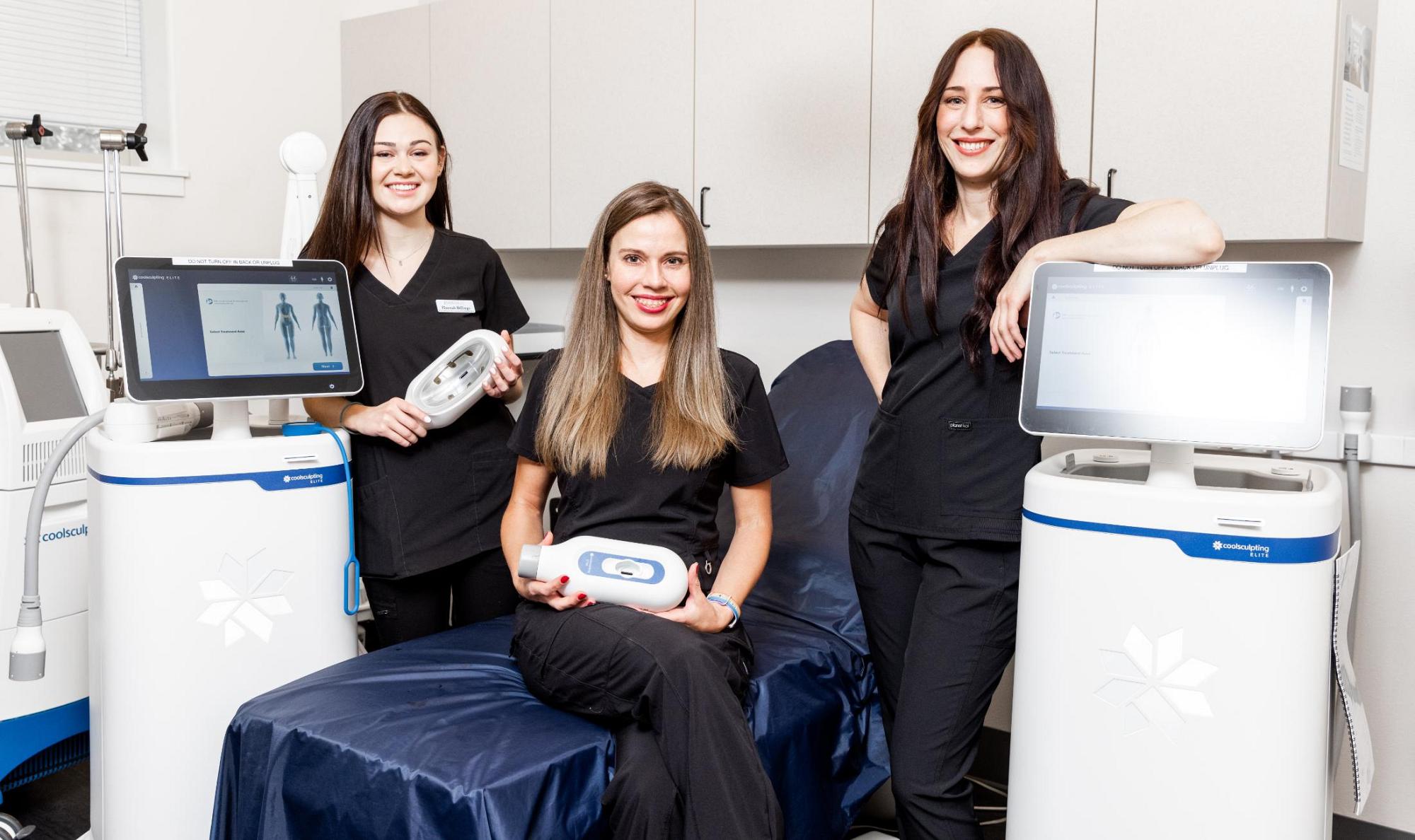 Bend Med Spa team with medical equipment